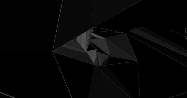 Absztrakt hátteret tesz a geometriai adatok fekete döntéshozatali minták. - Felvétel, videó