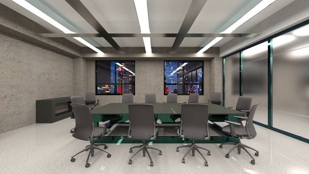 3D CG rendering of Modern building office - Photo, Image