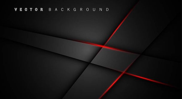 Red Light line cień ciemny szary luksusowe tło - Wektor, obraz