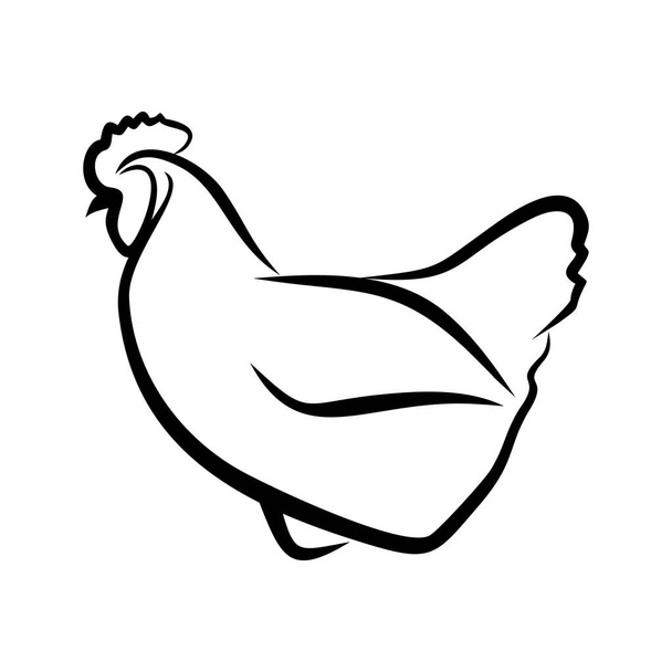 Munivat kanat yksinkertaisissa siluettikuvissa
 - Vektori, kuva