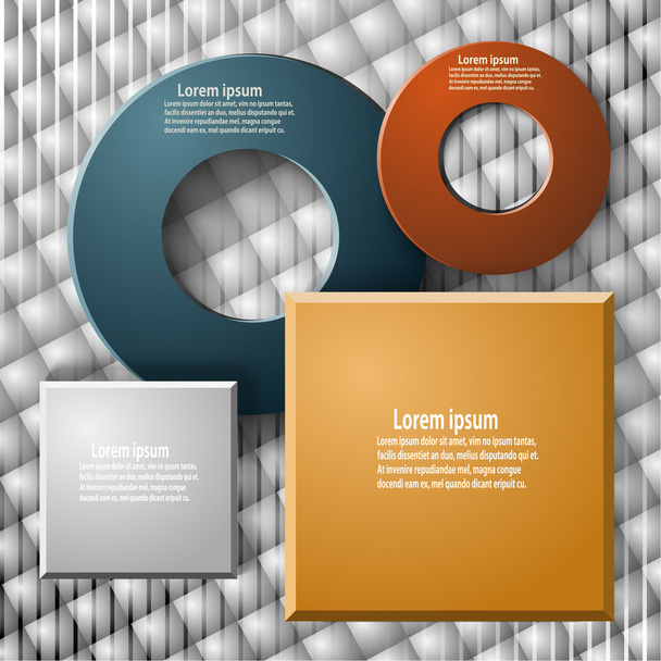 Set of elements for web design and infographics on a geometric b - Вектор,изображение