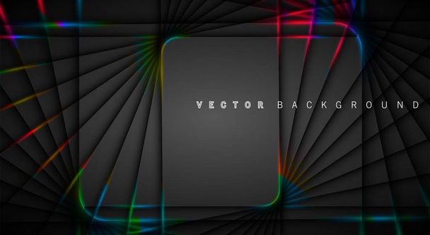 Set a banner background for your design. shadow of a light line. illustration of vector graphic design - Vetor, Imagem