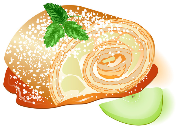 Jablečný koláč - Vektor, obrázek