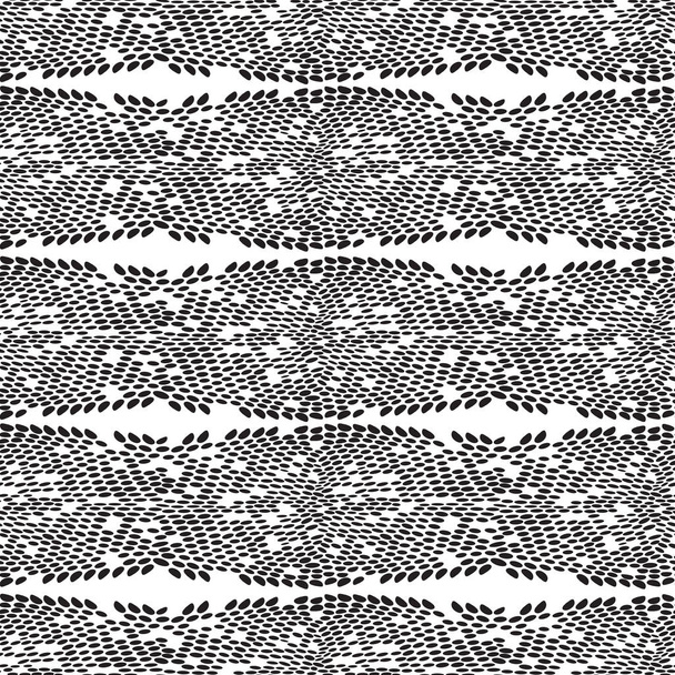 Schlangenhaut schuppt Textur. nahtloses Muster schwarz isoliert auf weißem Hintergrund. einfache Ornament, kann für Stoffe, Tapeten verwendet werden. Vektor - Vektor, Bild