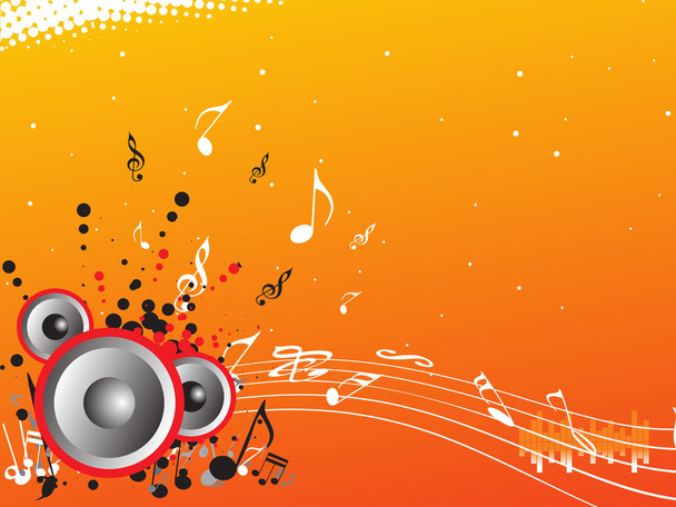 Music background with notes - Vector, Imagen