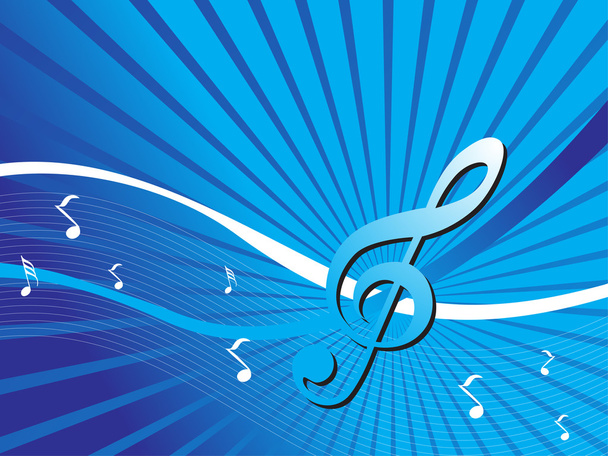 Musiccal notes background - Vector, Image