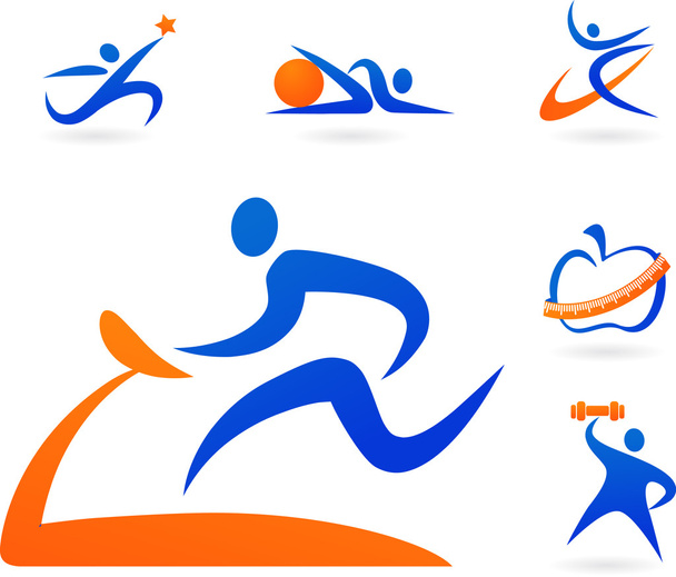 Fitness icons - Vector, Image