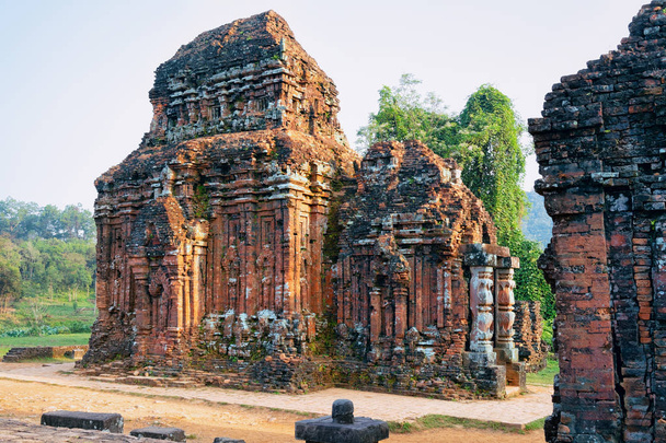 Oğlum Sanctuary ve Hindu Tapınaklar Hoi Bir Vietnam Asya - Fotoğraf, Görsel
