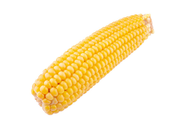 maíz hervido sobre un fondo blanco aislado
 - Foto, imagen