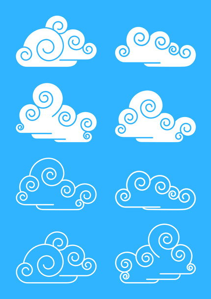 Wolken - Vektor, Bild