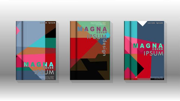 Background of abstract book cover layout. For brochures, magazines, vector templates, etc. Modern designs form geometric patterns in EPS 10 - Vector, Image