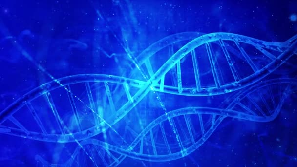 Absztrakt orvosi genetika DNS-háttér  - Felvétel, videó
