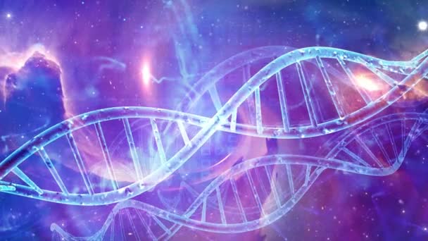 Absztrakt orvosi genetika DNS-háttér  - Felvétel, videó