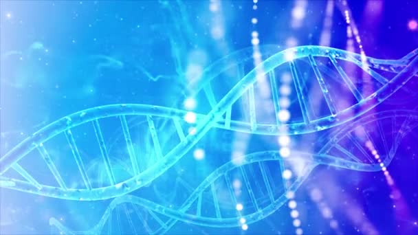 Abstraktní lékařská genetika DNA  - Záběry, video
