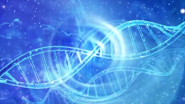 Αφηρημένη ιατρική γενετική DNA φόντο  - Πλάνα, βίντεο