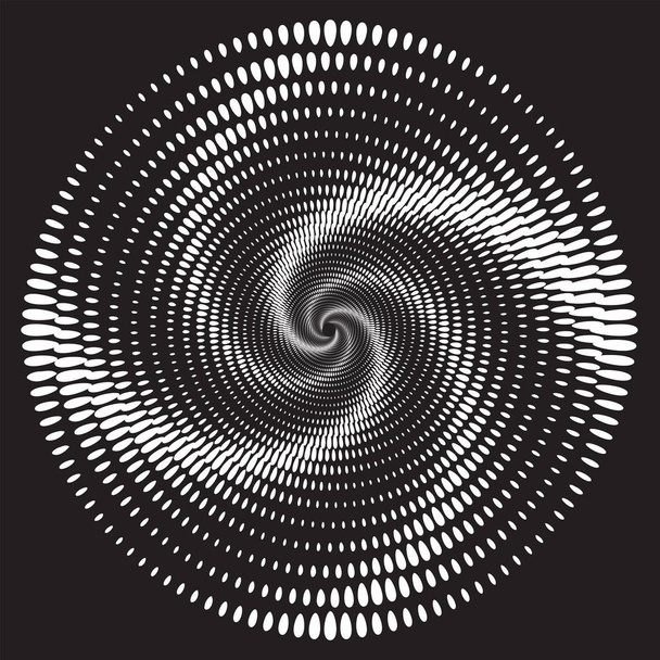 Плямистий напівтоновий вектор Спіральний візерунок або текстура
 - Вектор, зображення