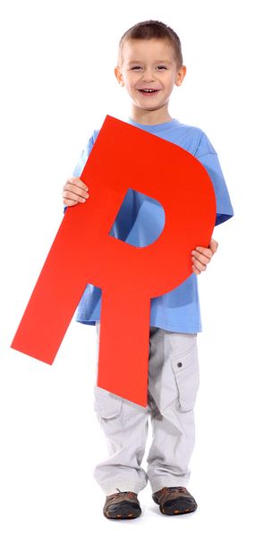 Letter "R" boy - Фото, изображение