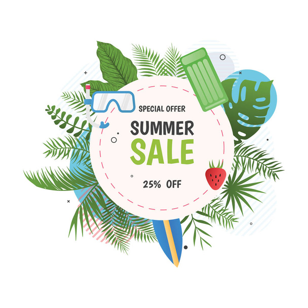 Logo of special summer sale - ベクター画像