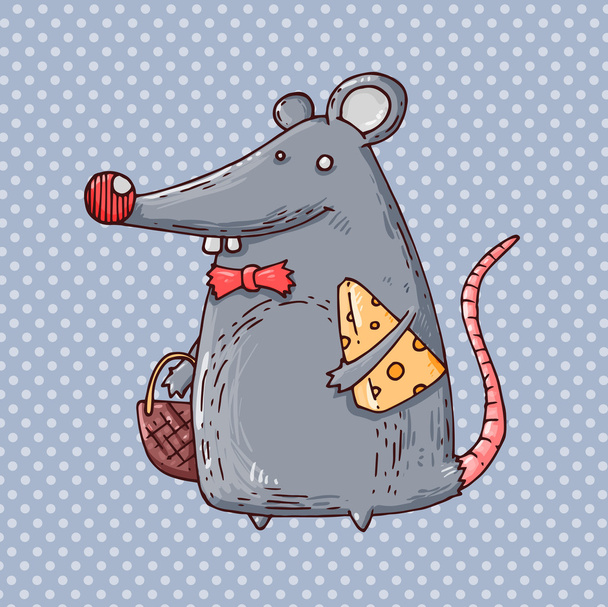 厚いマウス - ベクター画像