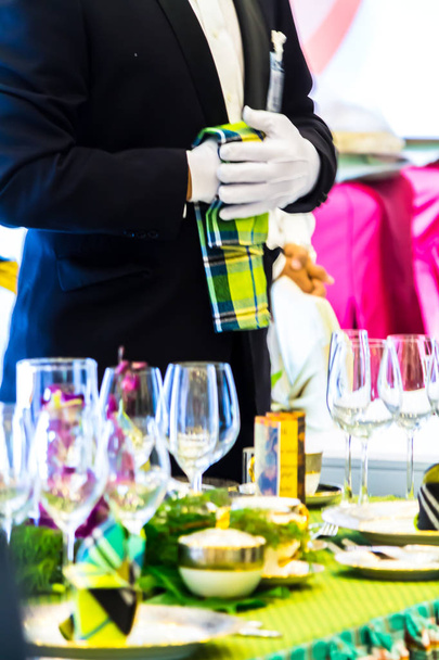 Waiting service waiters in luxury party - Photo, Image