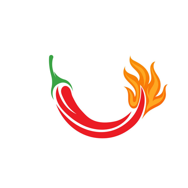 chilli-Pepper ikona. Plochá ilustrace chilli-papričkové vektorové - Vektor, obrázek