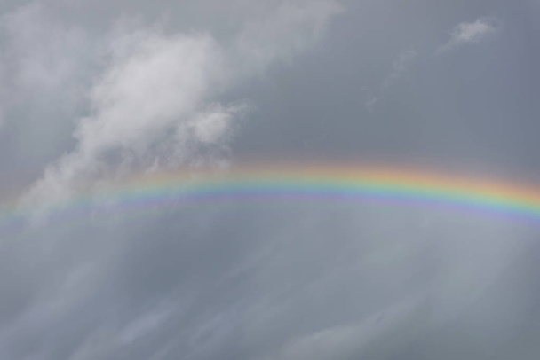 rainbow clouds sky background - Фото, изображение