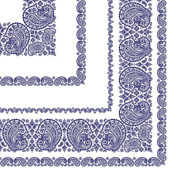 Bufanda ornamento diseño usando hermoso paisley
, - Vector, imagen