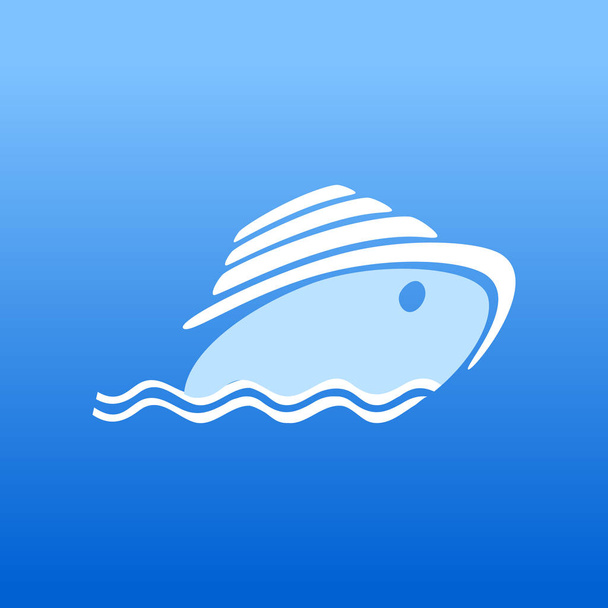 cruise logo template - Vector, afbeelding