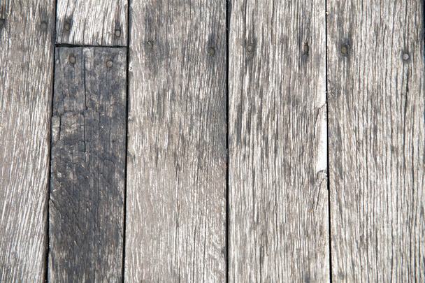 texture of old wood planks on the floor - Foto, Bild