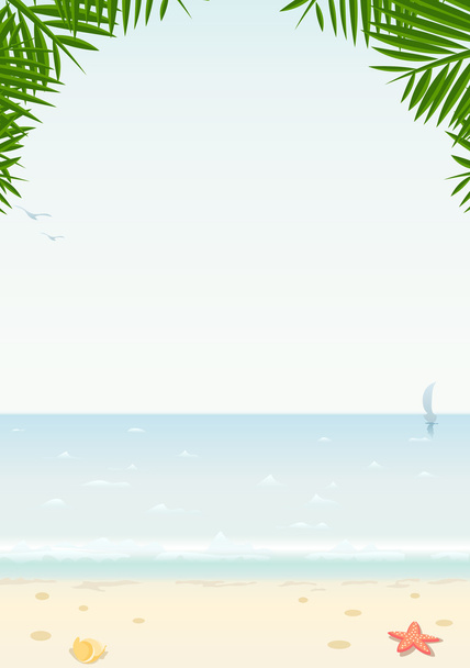 море і пляж
 - Вектор, зображення