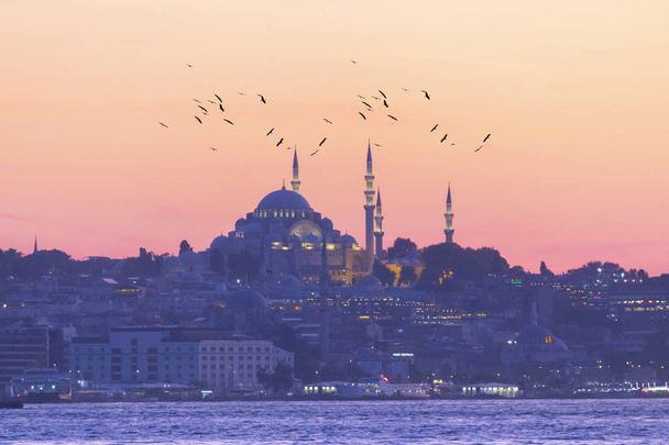 A Mesquita Suleymaniye, Istambul, Turquia
 - Foto, Imagem