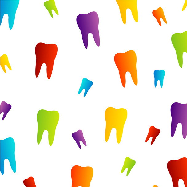 Colorful dental wallpaper - Vector, Image