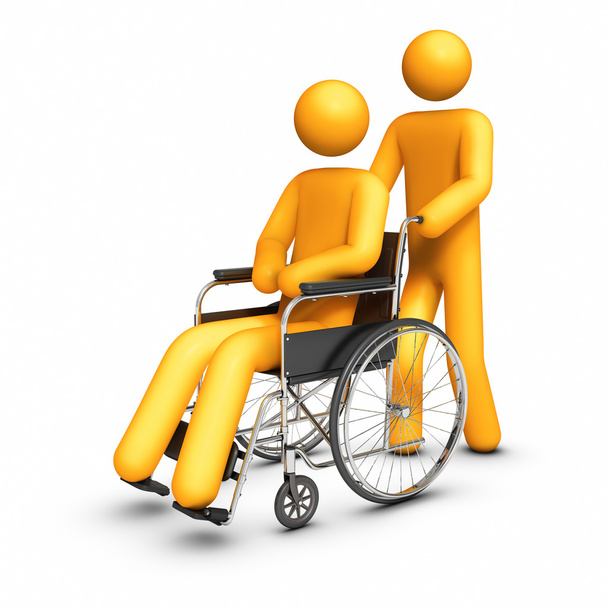 Инвалидное кресло - рука помощи
 - Фото, изображение
