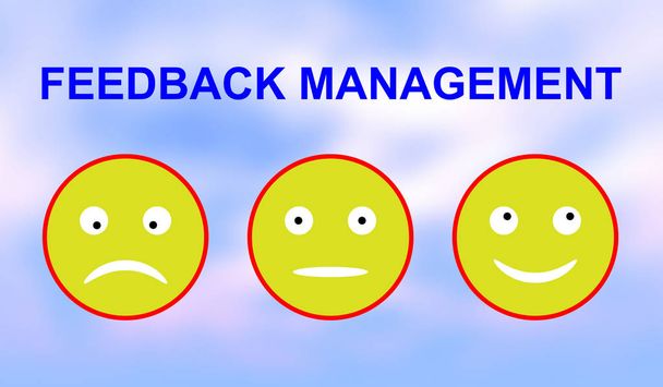 Concept van feedback management - Foto, afbeelding