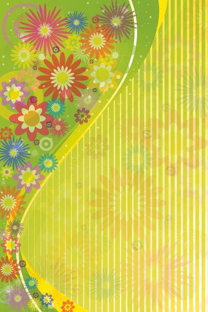 pozadí abstraktní květy - Vektor, obrázek