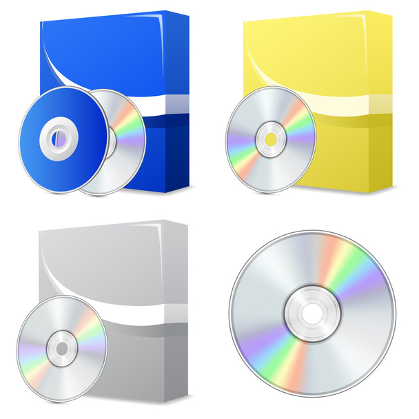 disk kutusuyla yazılım - Vektör, Görsel