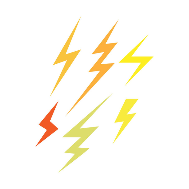 Villámcsapás Flash vektor ikon - Vektor, kép