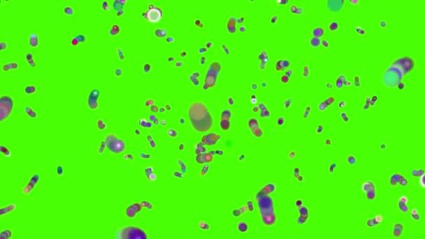 bacteria virus or Stem Cells moving animation 3D rendering - Footage, Video
