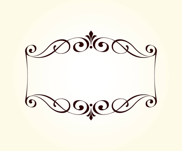 Vector decorative retro frame .Place for text. - Vector, Image