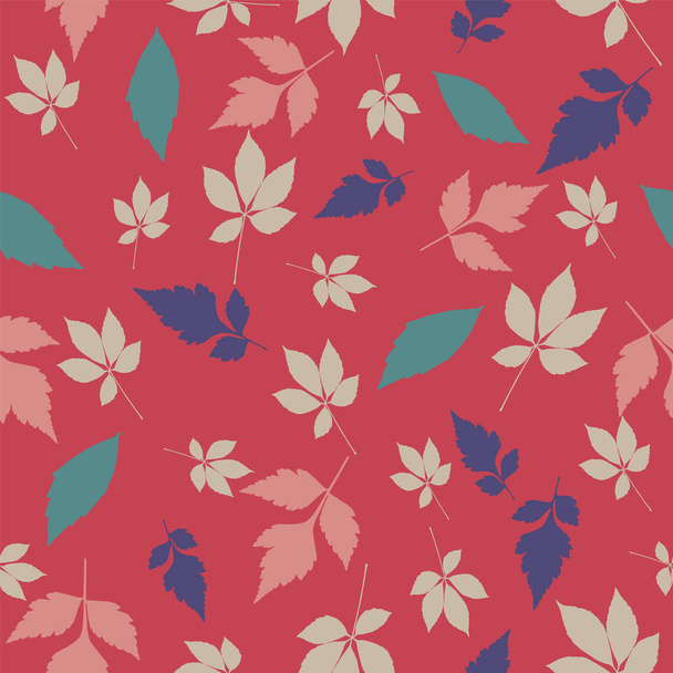 Вектор падаючого осіннього листя Безшовний візерунок Фон
 - Вектор, зображення