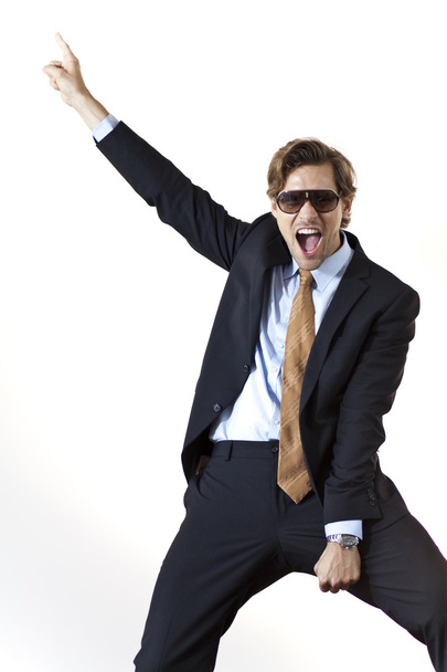 Cool businessman letting loose - Photo, Image
