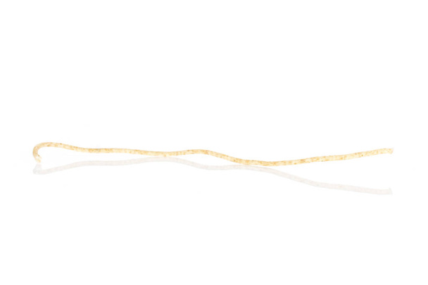 Raw thin noodles isolated on white - Foto, Imagem