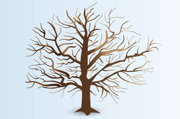 Árbol con ramas estilizadas logo diseño vectorial
 - Vector, imagen
