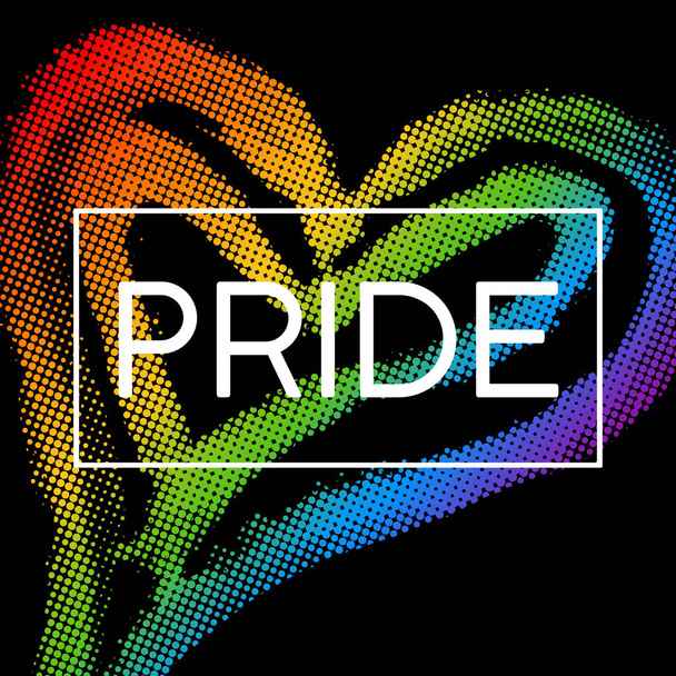 Modern LGBT pride flag in vector format - Vektor, Bild
