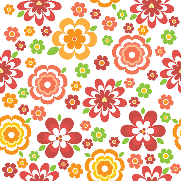 Floral and colorful seamless pattern - Photo, Image