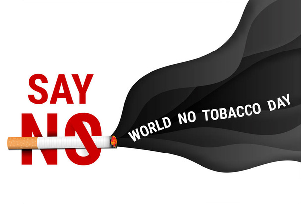 World no tobacco day. No smoking - Vector, Image