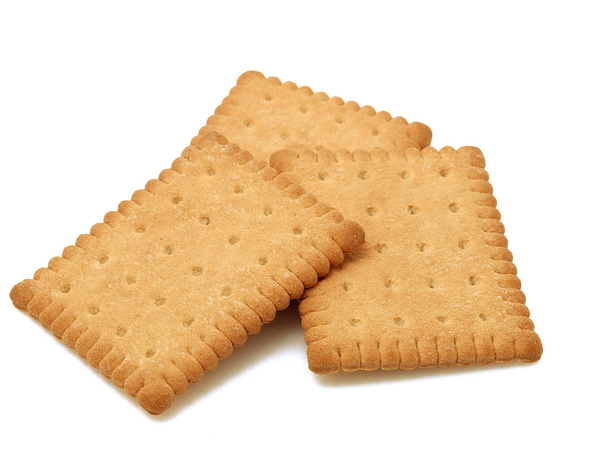 Biscuits savoureux isolés sur le fond blanc
 - Photo, image