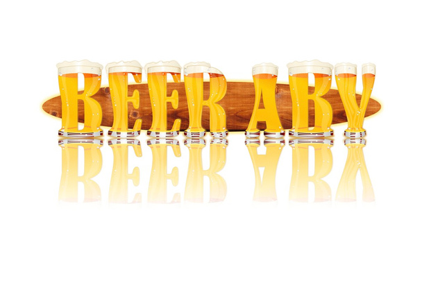 BEER ALPHABET letters BEER ABV - Photo, Image
