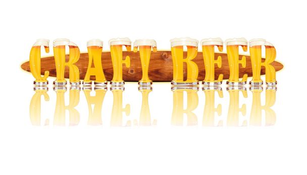 Letras da cerveja ALFABET CRAFT BEER
 - Foto, Imagem