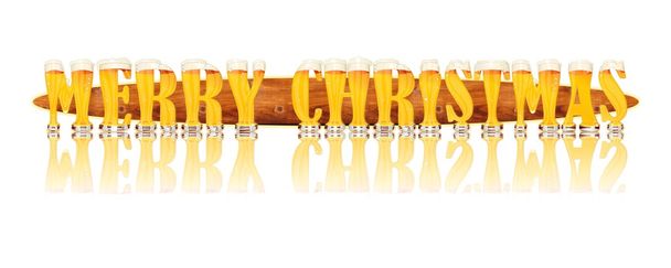 BEER ALPHABET letters MERRY CHRISTMAS - Photo, Image